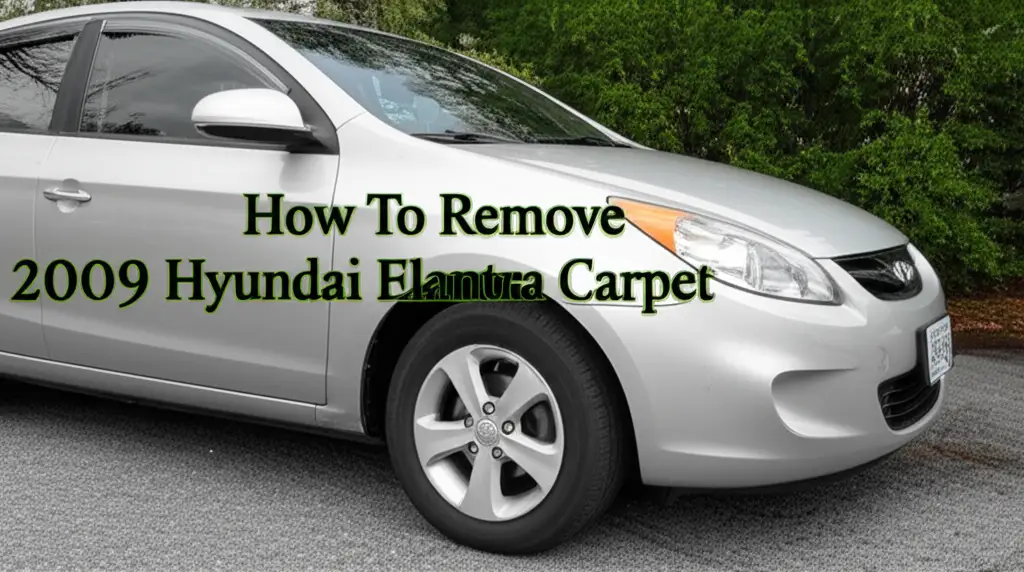 How To Remove 2009 Hyundai Elantra Carpet