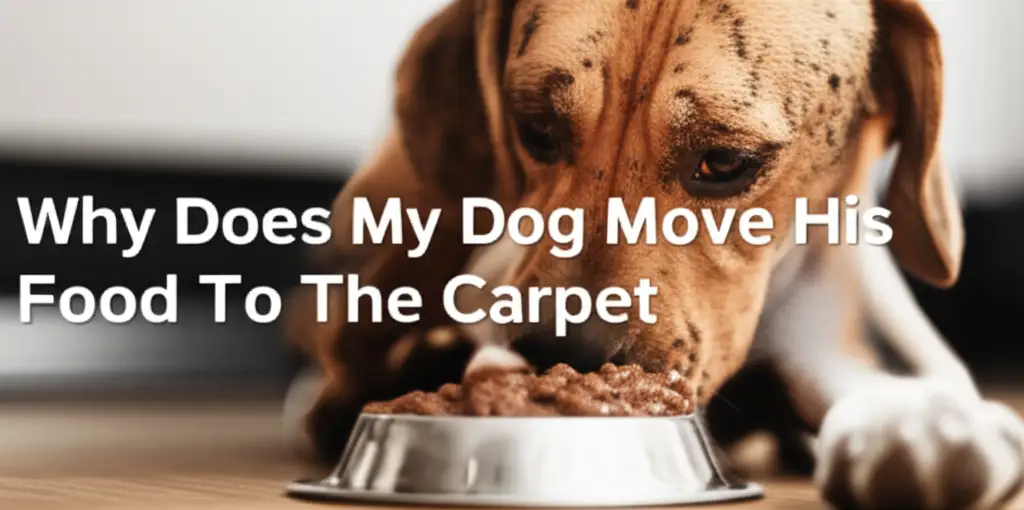 Why Does My Dog Move His Food To The Carpet