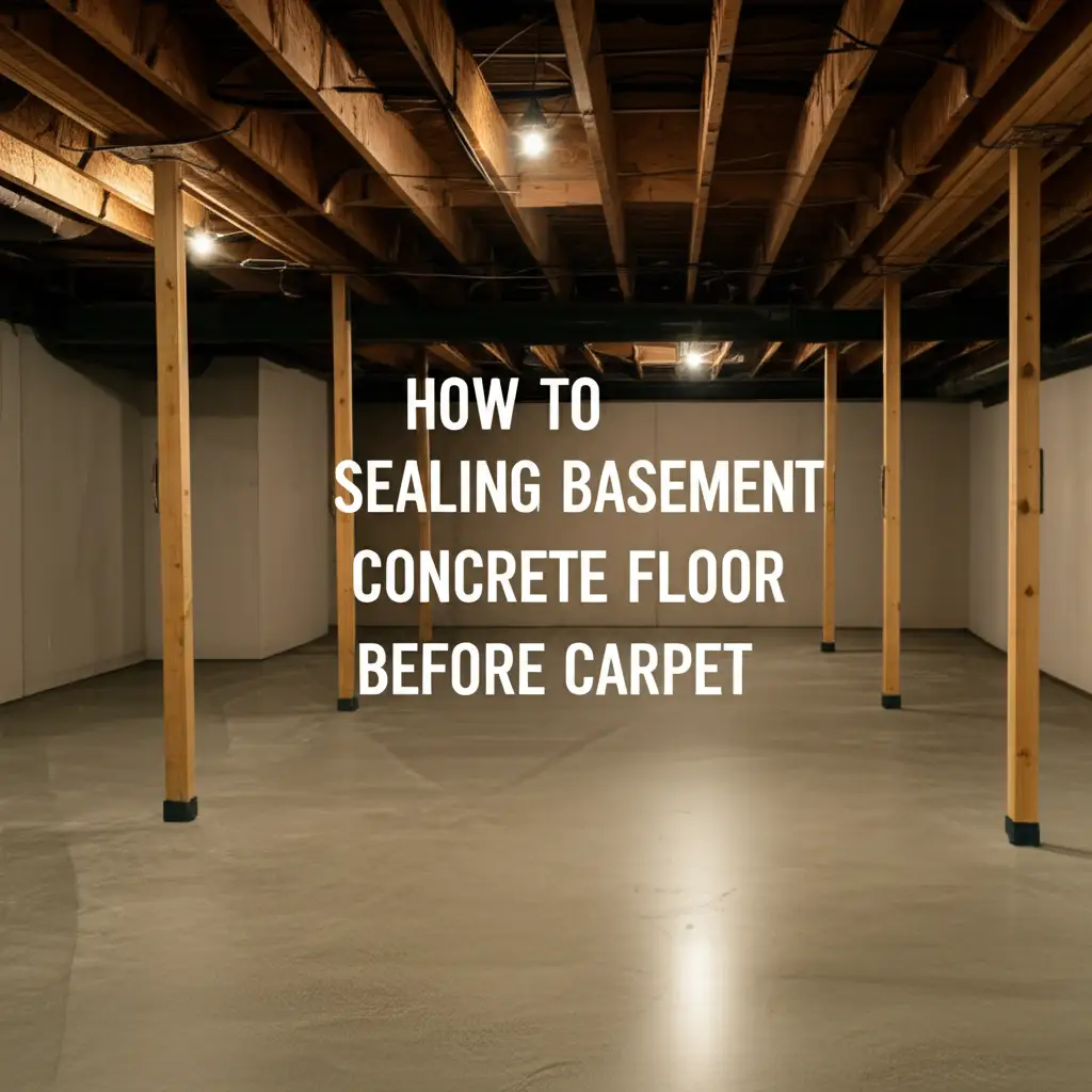 How To Sealing Basement Concrete Floor Before Carpet