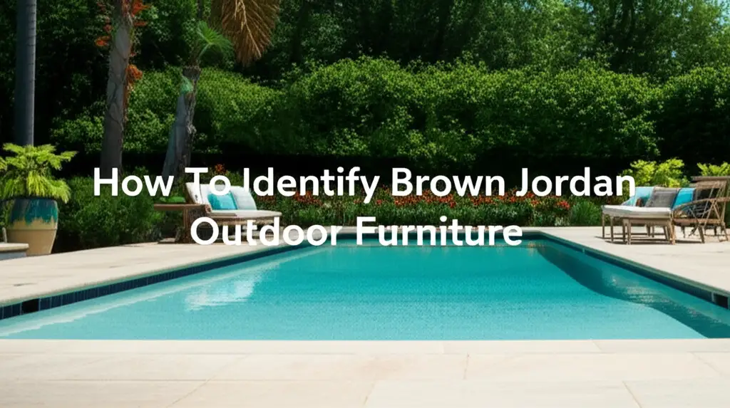 How To Identify Brown Jordan Outdoor Furniture