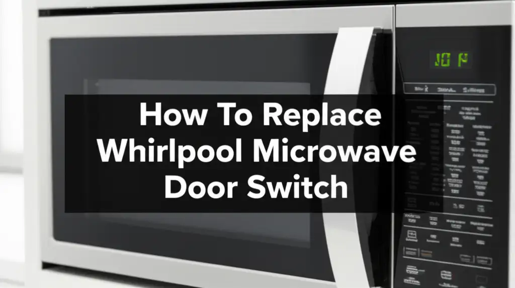 How To Replace Whirlpool Microwave Door Switch