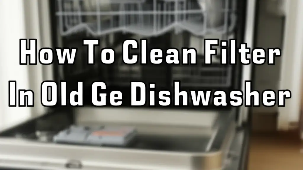 How To Clean Filter In Old Ge Dishwasher
