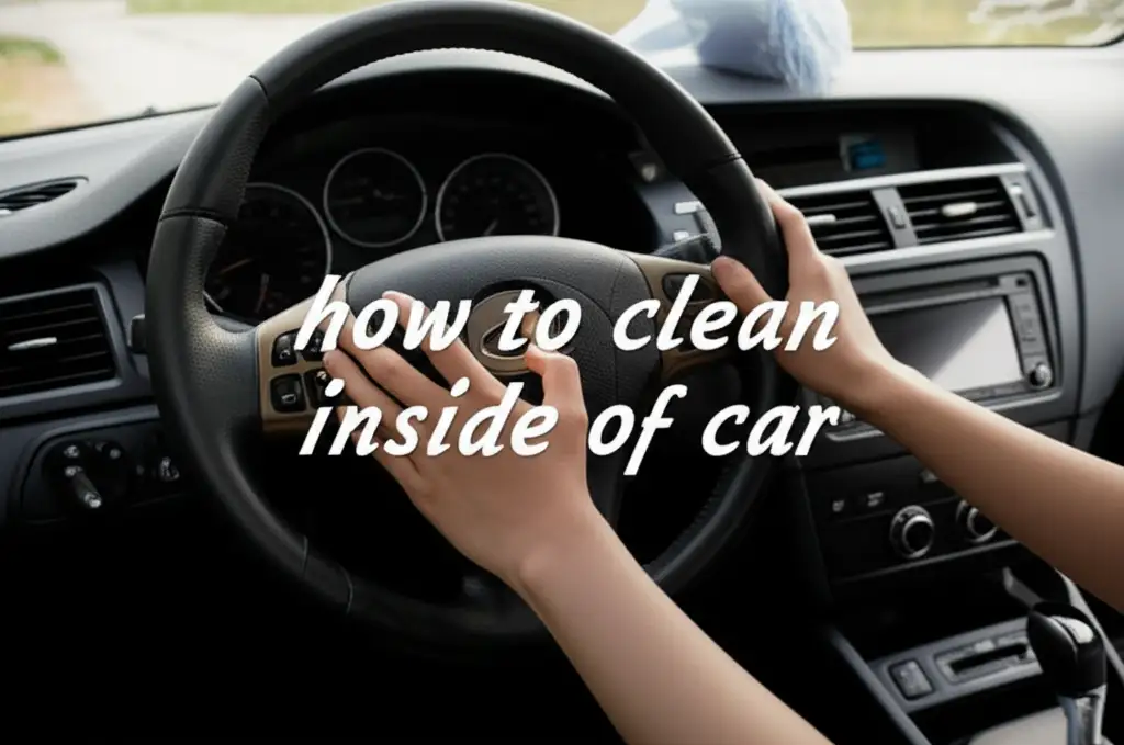 how to clean inside of car