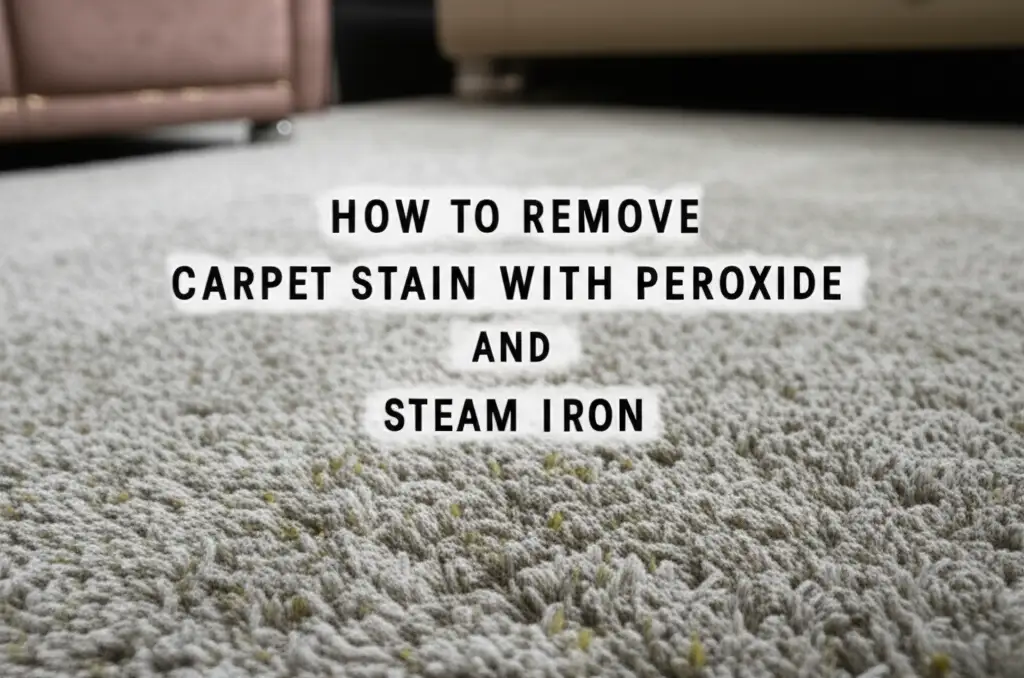 How To Remove Carpet Stain With Peroxide And Steam Iron