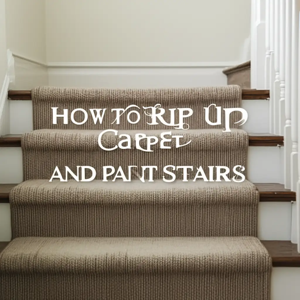 Learn how to rip up carpet and paint stairs for a stunning home update. This guide covers tools, safe removal, prep, and painting techniques for a durable finish.