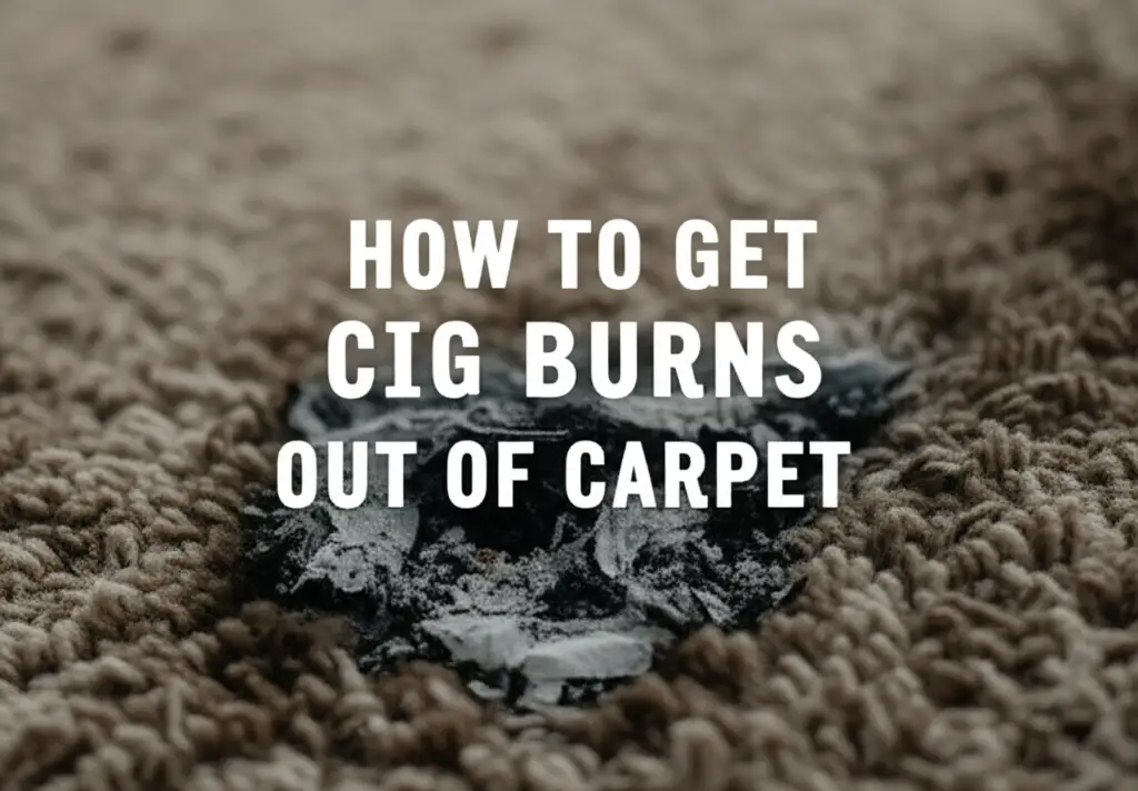 How To Get Cig Burns Out Of Carpet