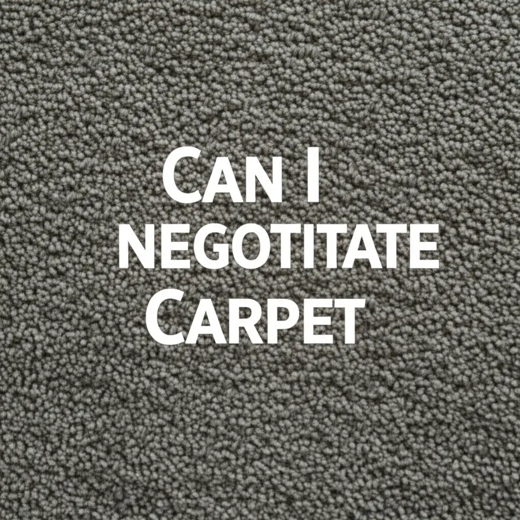 Can I Negotitate Carpet