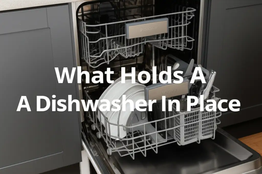 What Holds A Dishwasher In Place
