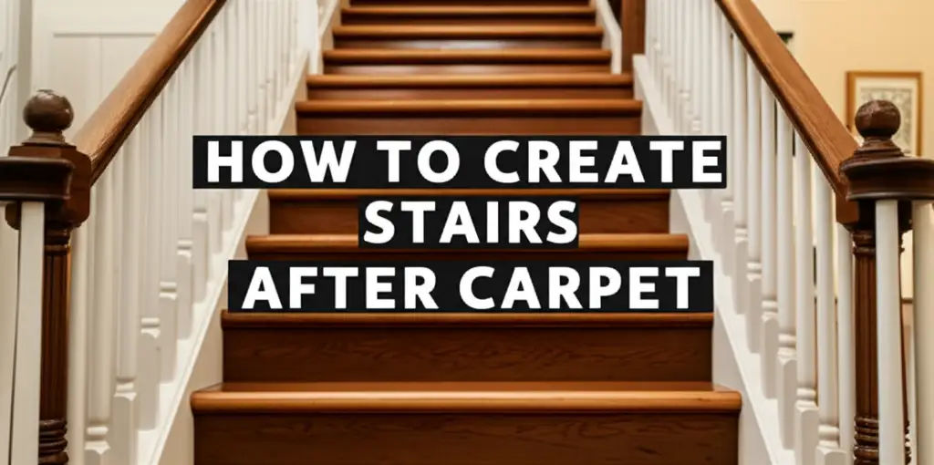 How To Create Stairs After Carpet