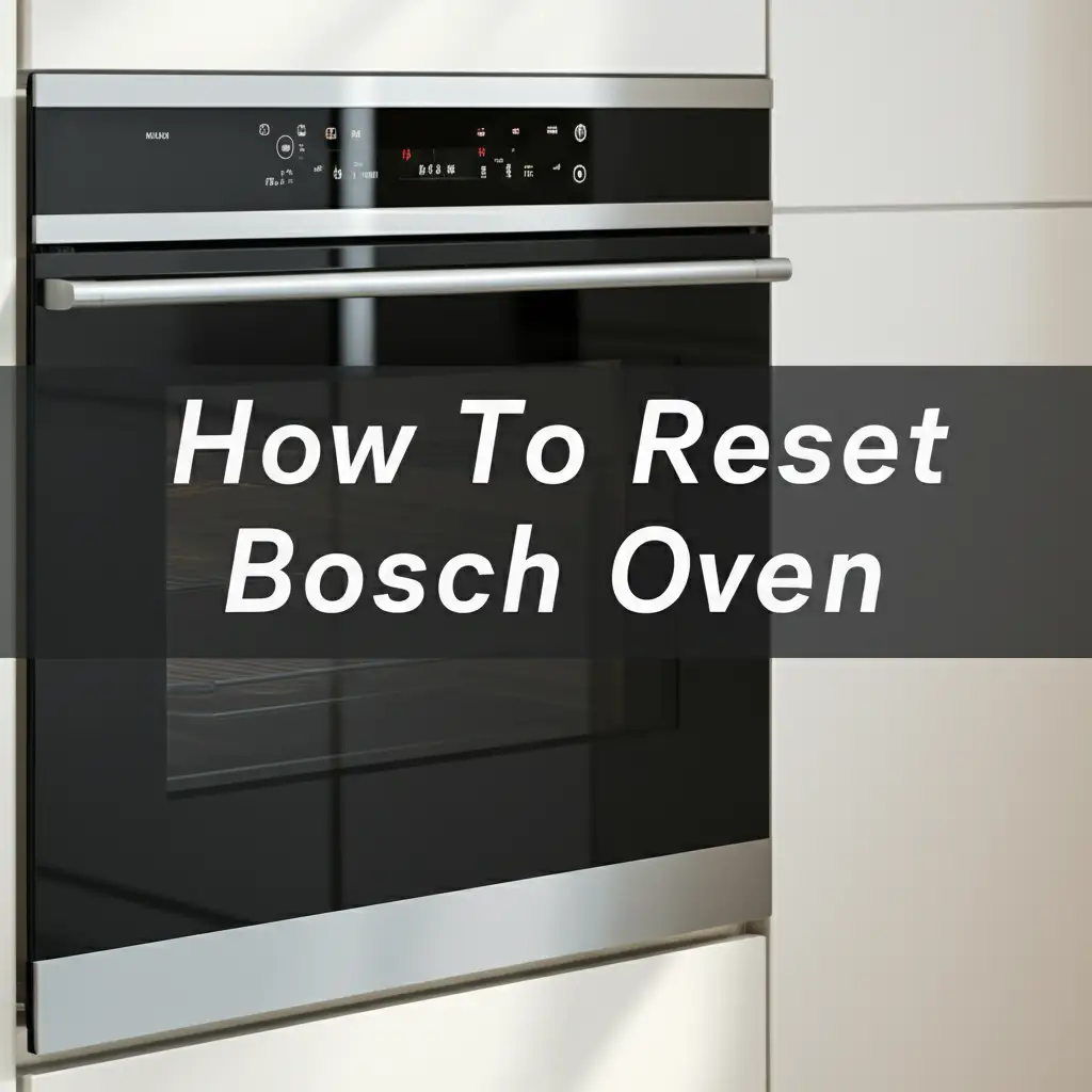 How To Reset Bosch Oven