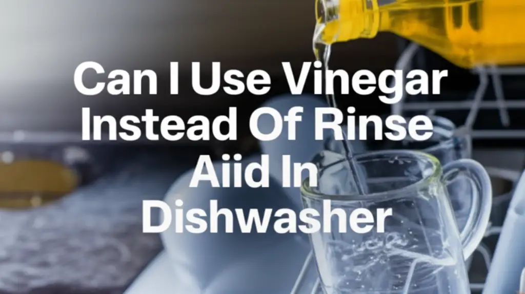 Can I Use Vinegar Instead Of Rinse Aid In Dishwasher