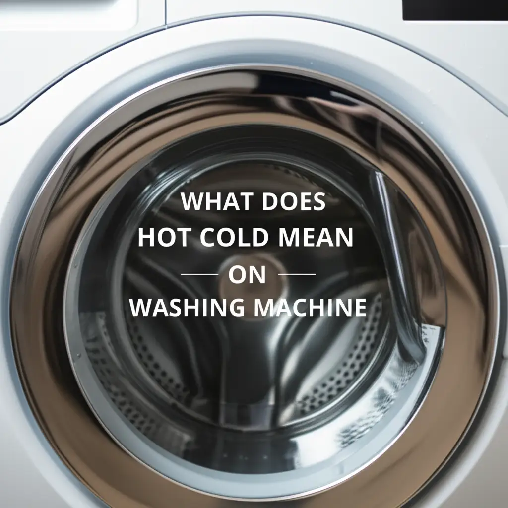 What Does Hot Cold Mean On Washing Machine
