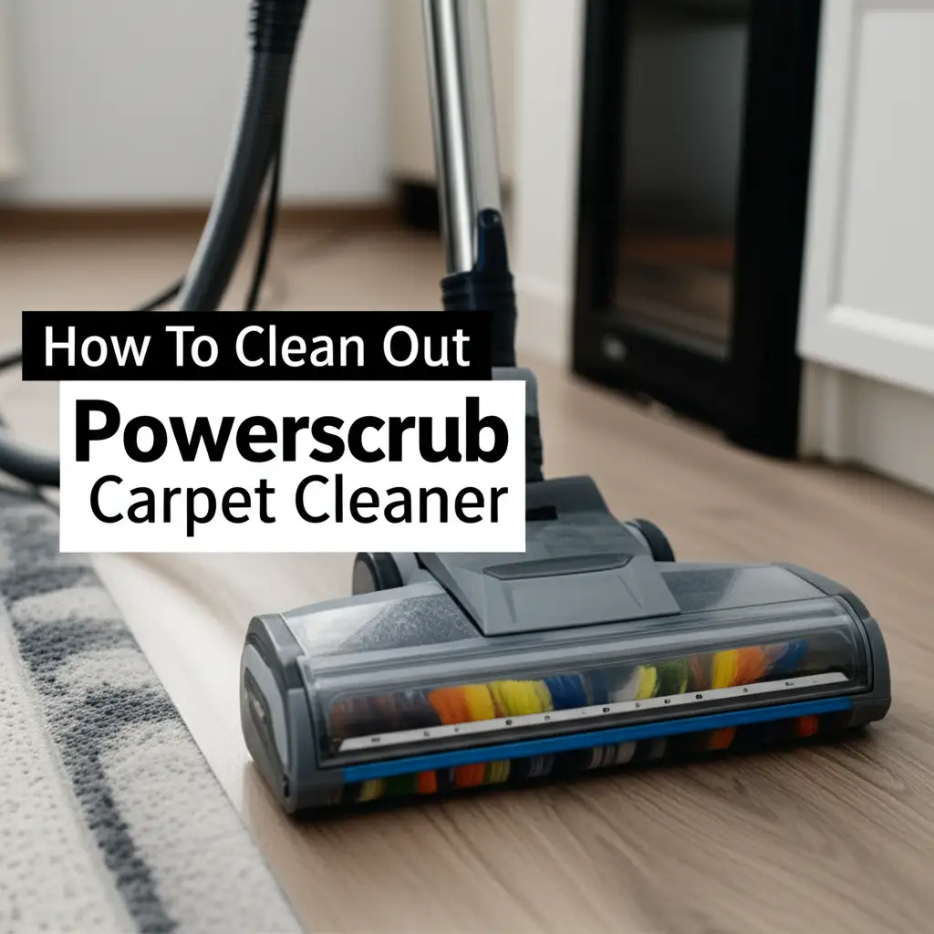 How To Clean Out Powerscrub Carpet Cleaner