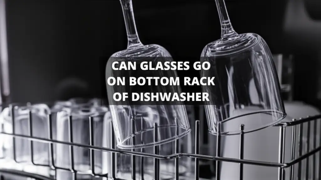 Can Glasses Go On Bottom Rack Of Dishwasher