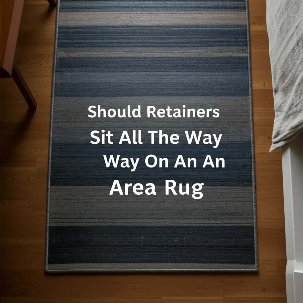 Should Retainers Sit All The Way On An Area Rug