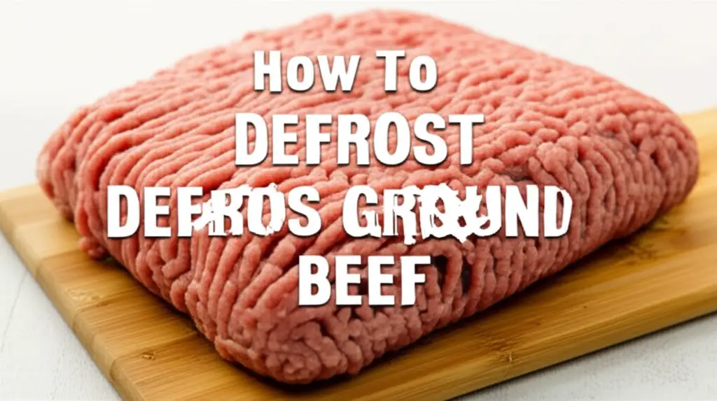 How To Microwave Defrost Ground Beef