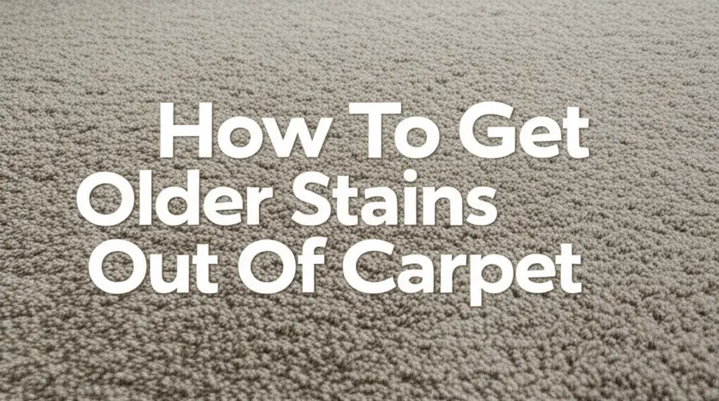 How To Get Older Stains Out Of Carpet
