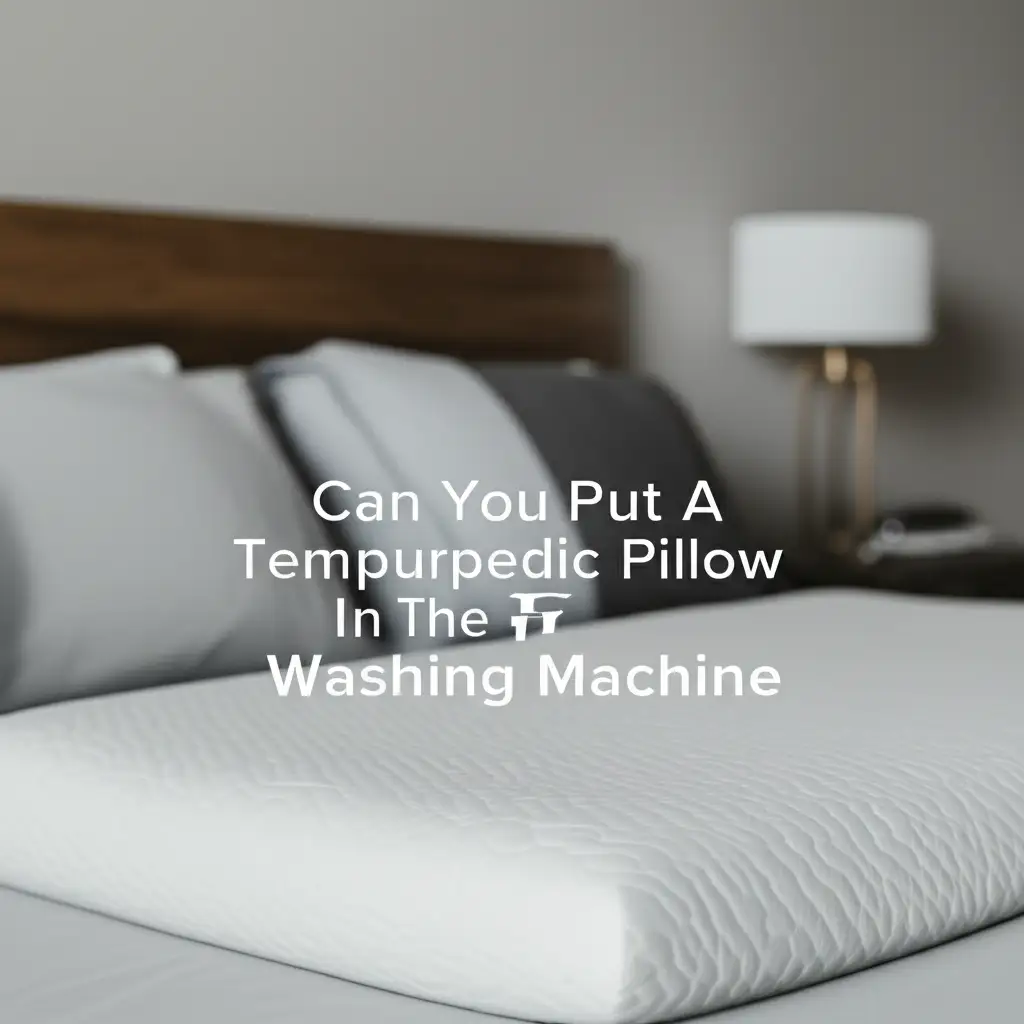 Can You Put A Tempurpedic Pillow In The Washing Machine
