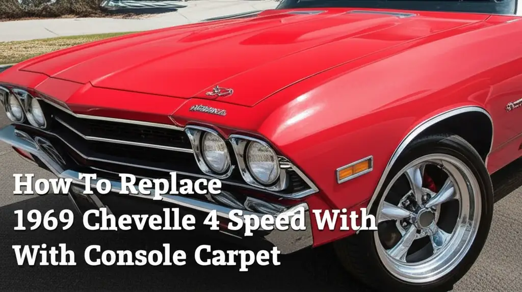 How To Replace 1969 Chevelle 4 Speed With Console Carpet