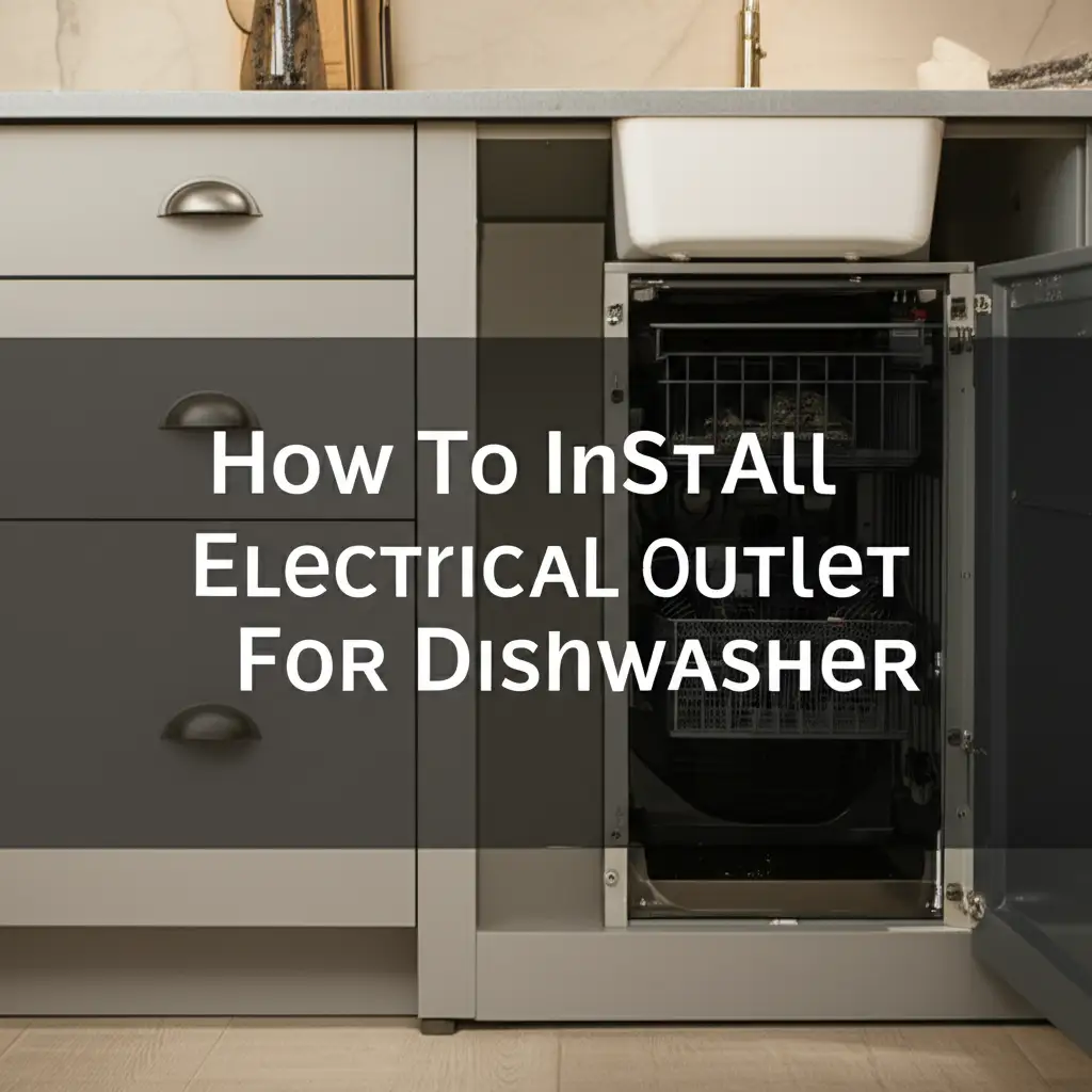 How To Install Electrical Outlet For Dishwasher