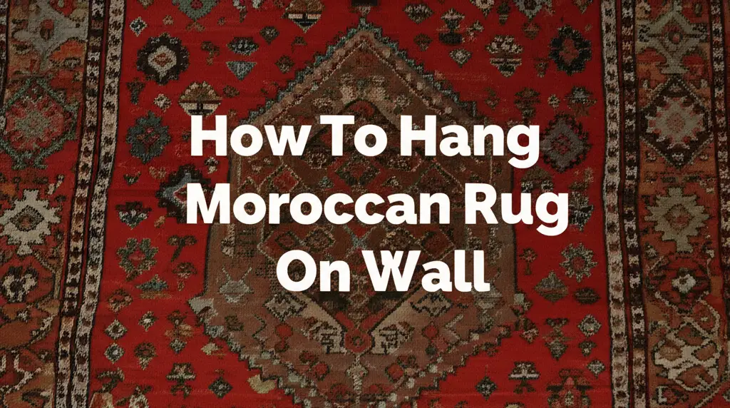 How To Hang Moroccan Rug On Wall