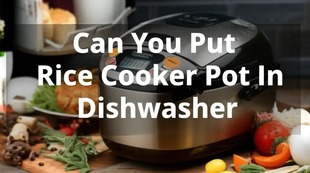 Can You Put Rice Cooker Pot In Dishwasher