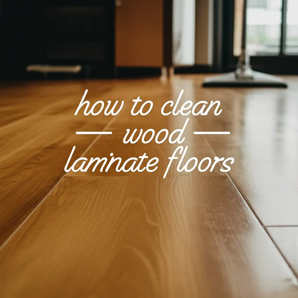 how to clean wood laminate floors