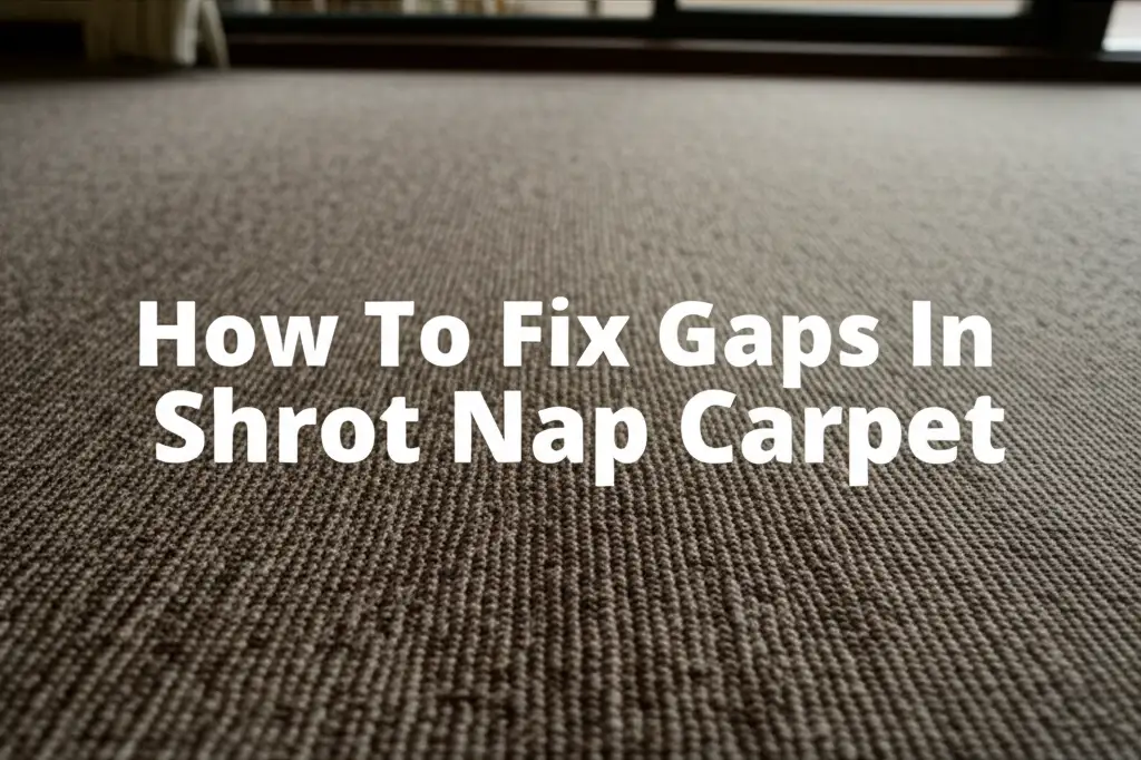 How To Fix Gaps In Shrot Nap Carpet