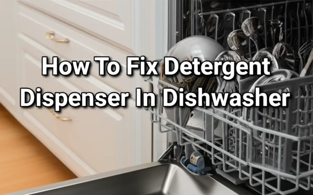 How To Fix Detergent Dispenser In Dishwasher