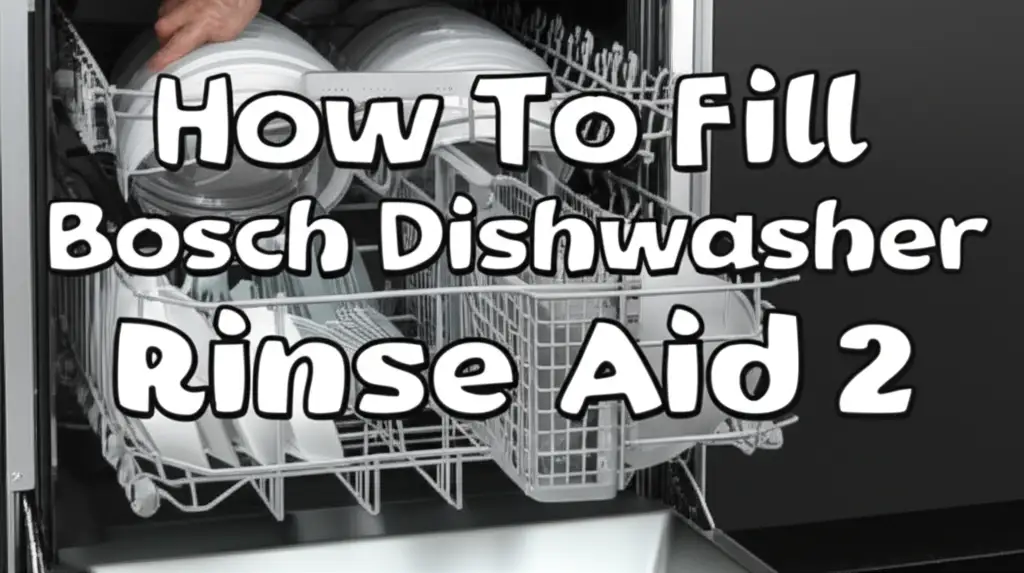 How To Fill Bosch Dishwasher Rinse Aid 2