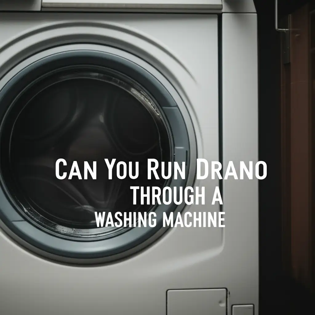 Can You Run Drano Through A Washing Machine