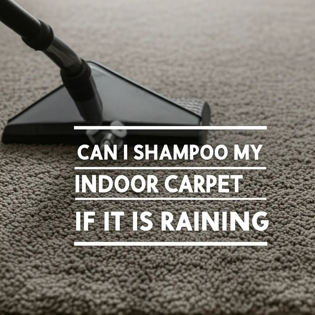 Can I Shampoo My Indoor Carpet If It Is Raining