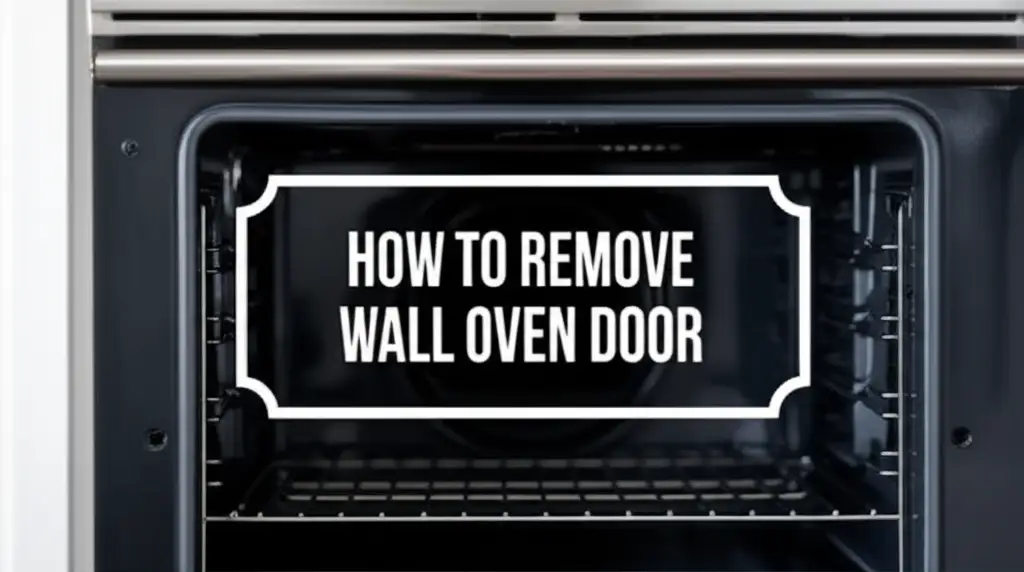 How To Remove Wall Oven Door