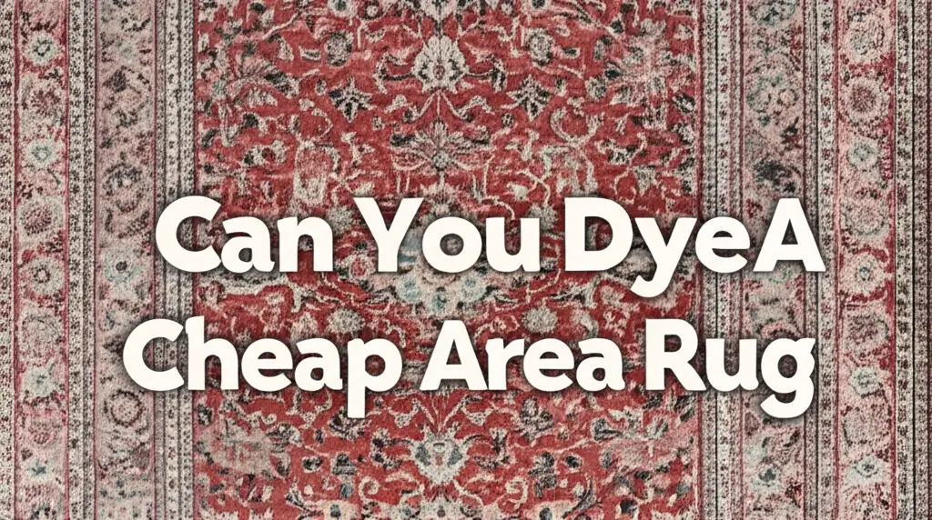 Can You Dye A Cheap Area Rug