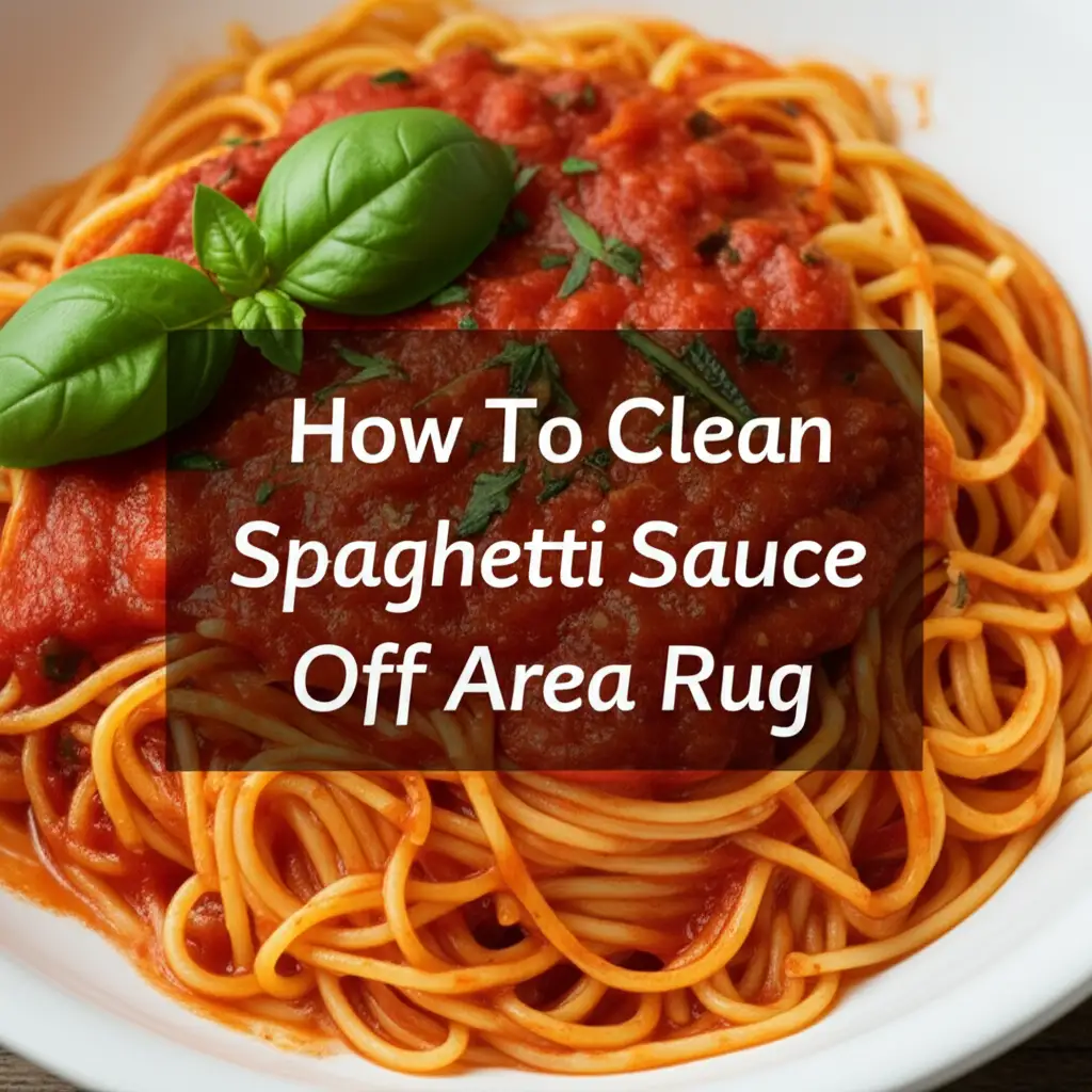 How To Clean Spaghetti Sauce Off Area Rug