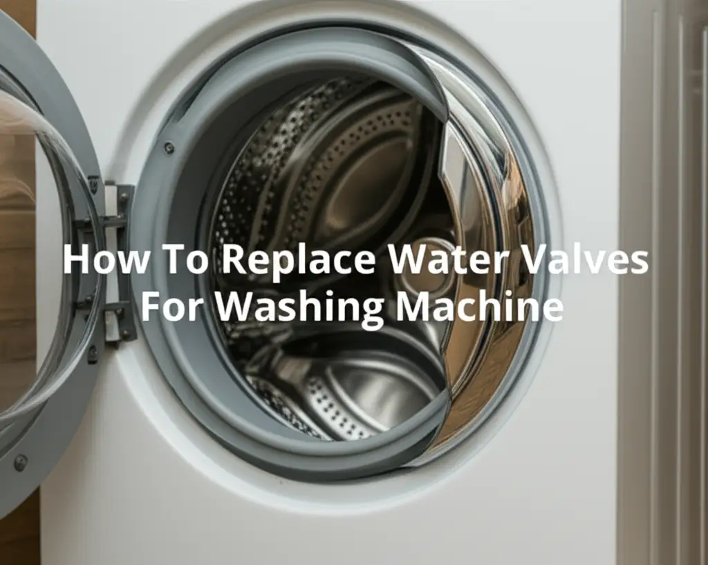 How To Replace Water Valves For Washing Machine