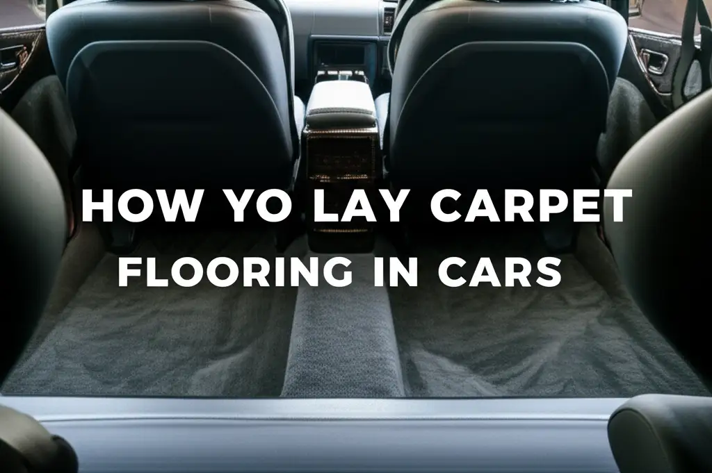 How Yo Lay Carpet Flooring In Cars