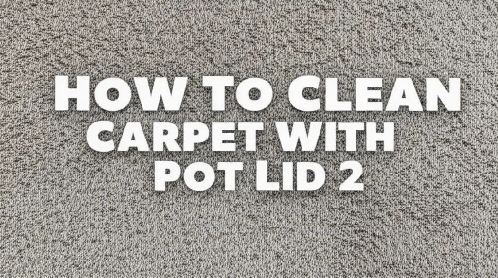 How To Clean Carpet With Pot Lid 2