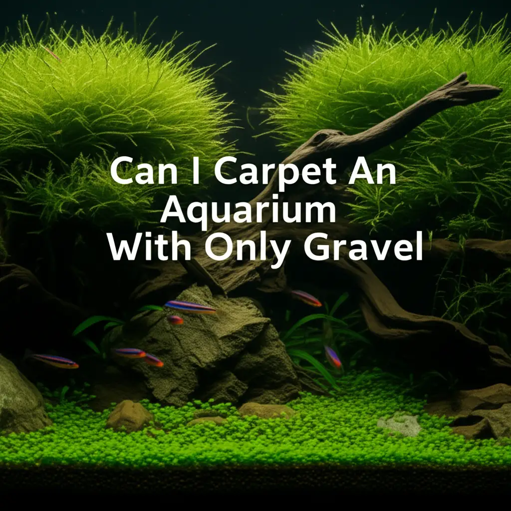 Can I Carpet An Aquarium With Only Gravel