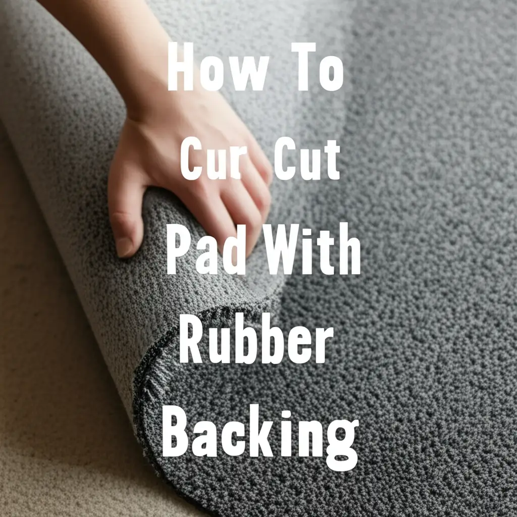 How To Cut Carpet Pad With Rubber Backing