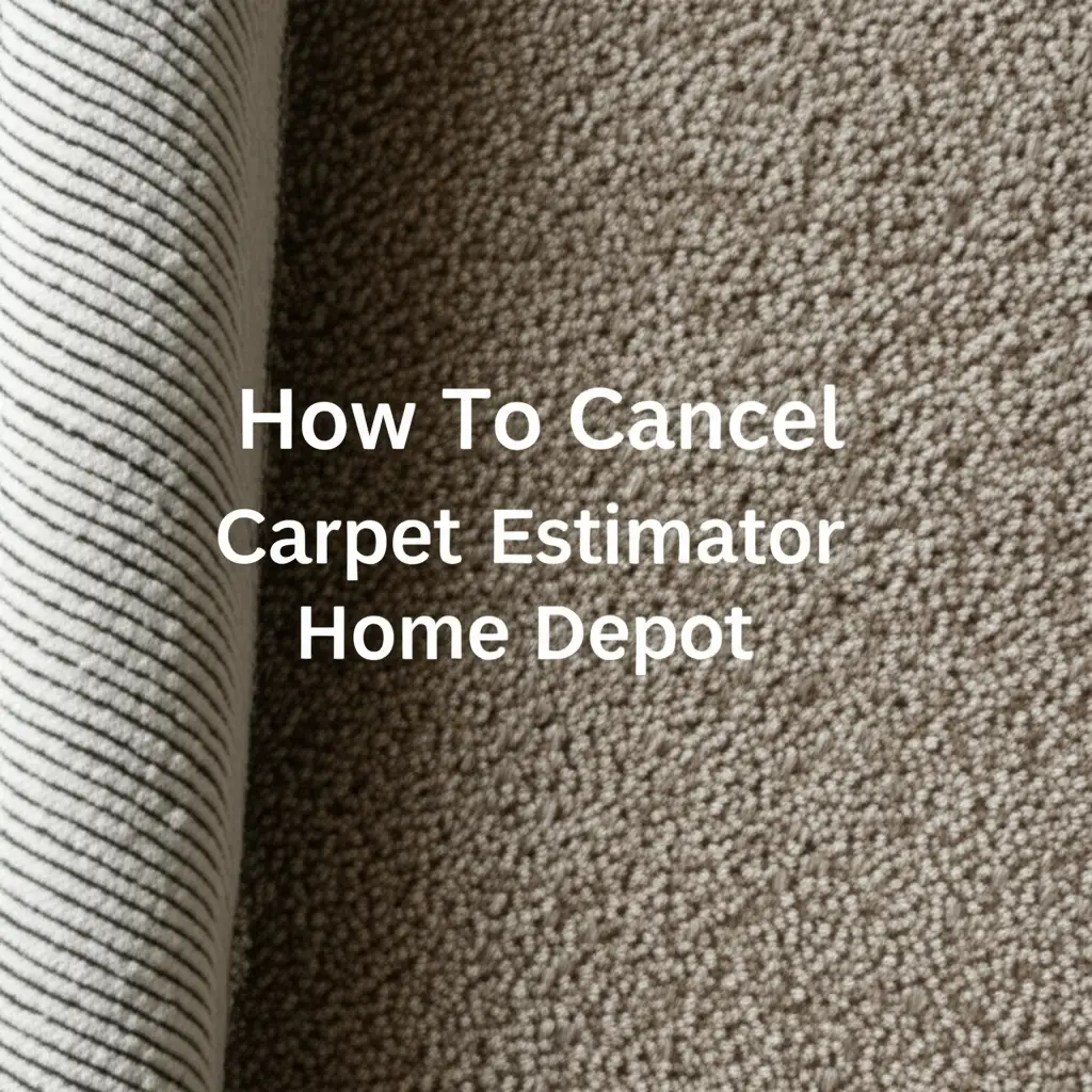 How To Cancel Carpet Estimator Home Depot