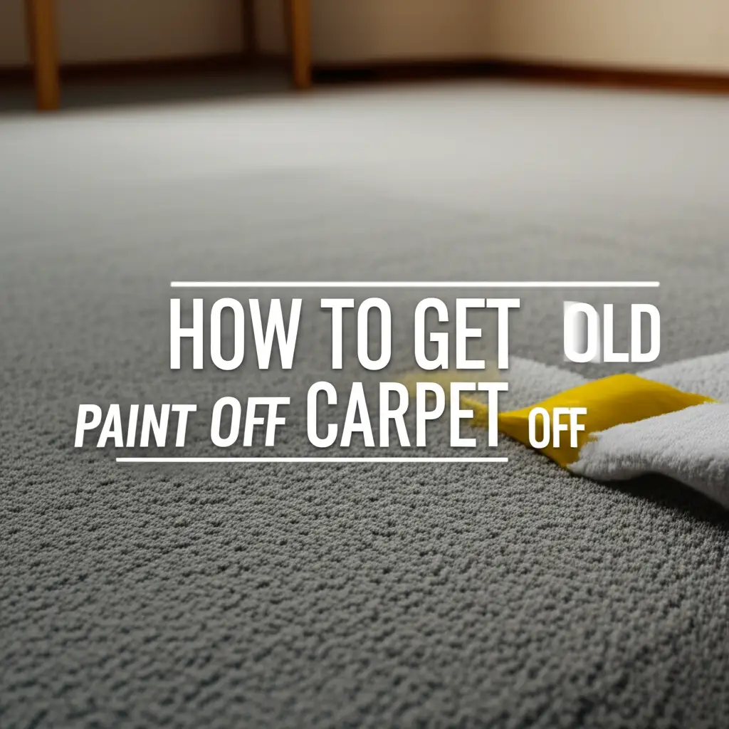How To Get Old Paint Off Carpet