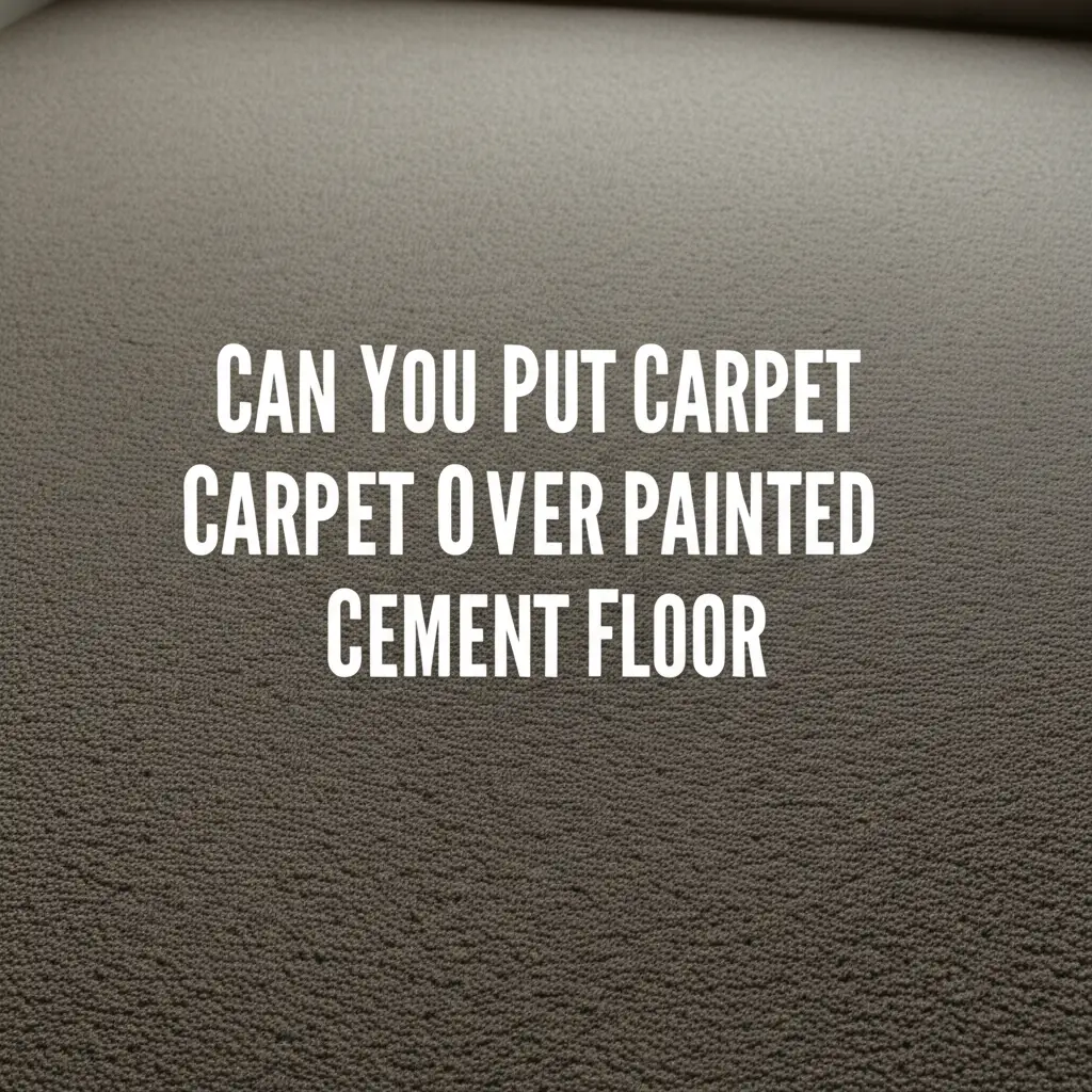 Can You Put Carpet Over Painted Cement Floor