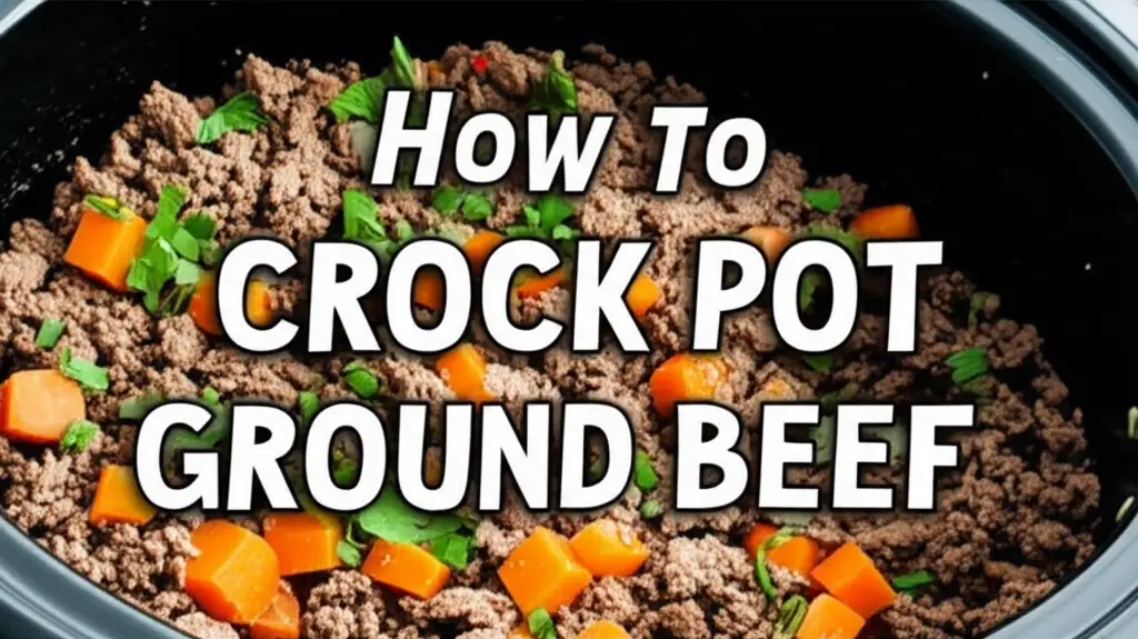 How To Crock Pot Ground Beef