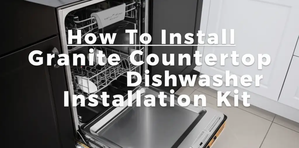 How To Install Granite Countertop Dishwasher Installation Kit