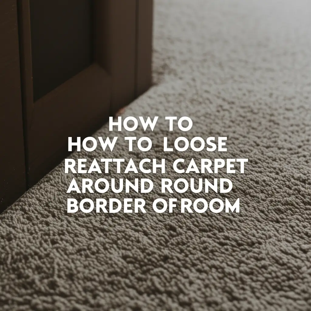 How To Loose Reattach Carpet Around Border Of Room