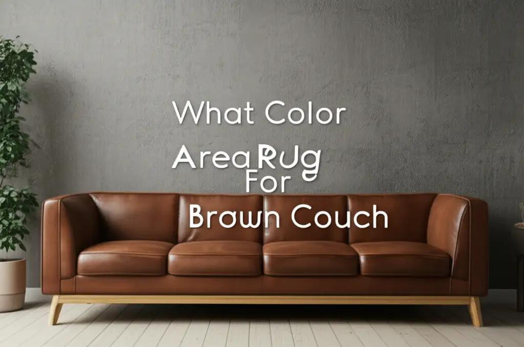 What Color Area Rug For Brown Couch
