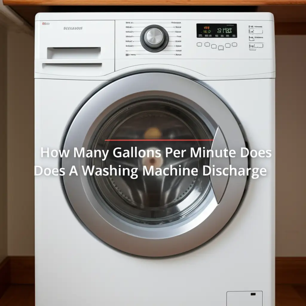 How Many Gallons Per Minute Does A Washing Machine Discharge
