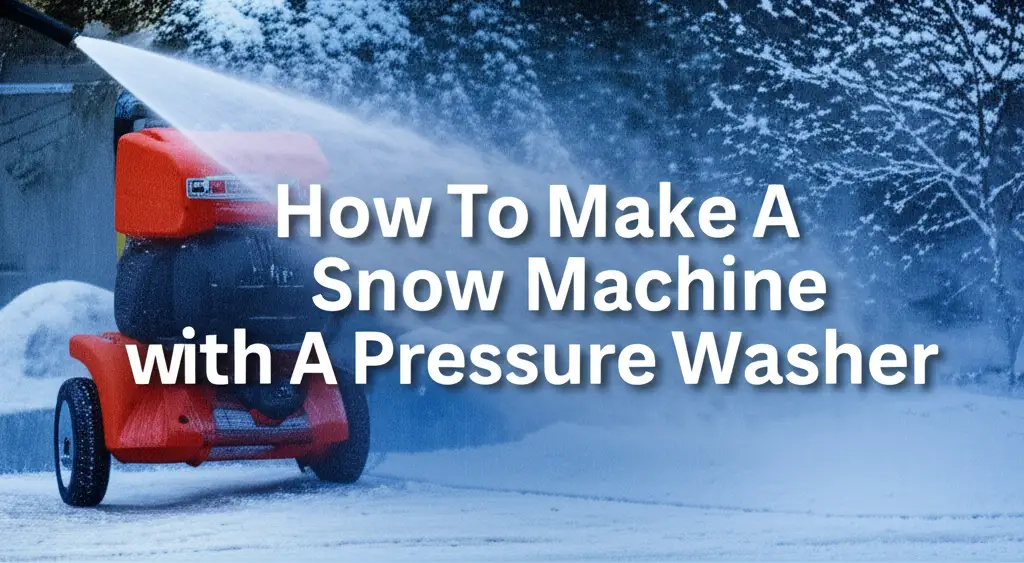 How To Make A Snow Machine With A Pressure Washer