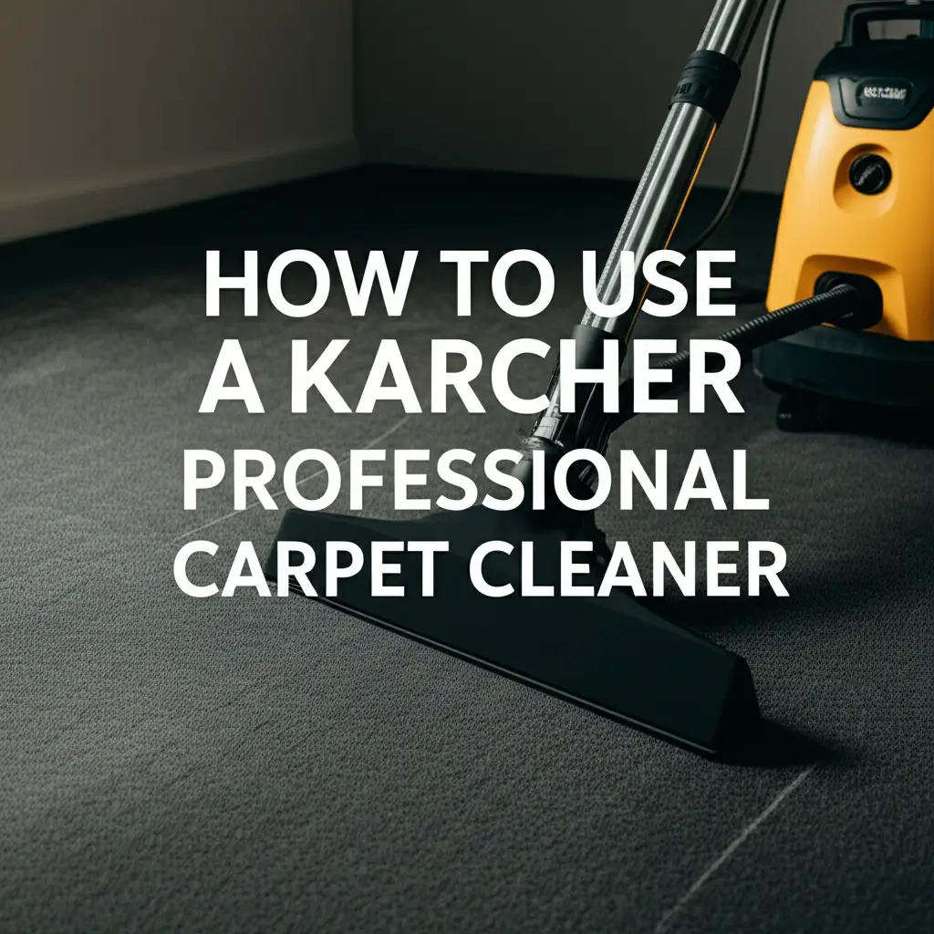 How To Use A Karcher Professional Carpet Cleaner